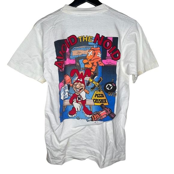Vintage 80s Domino’s Pizza Promo Shirt Avoid The Noid Medium - Picture 1 of 8